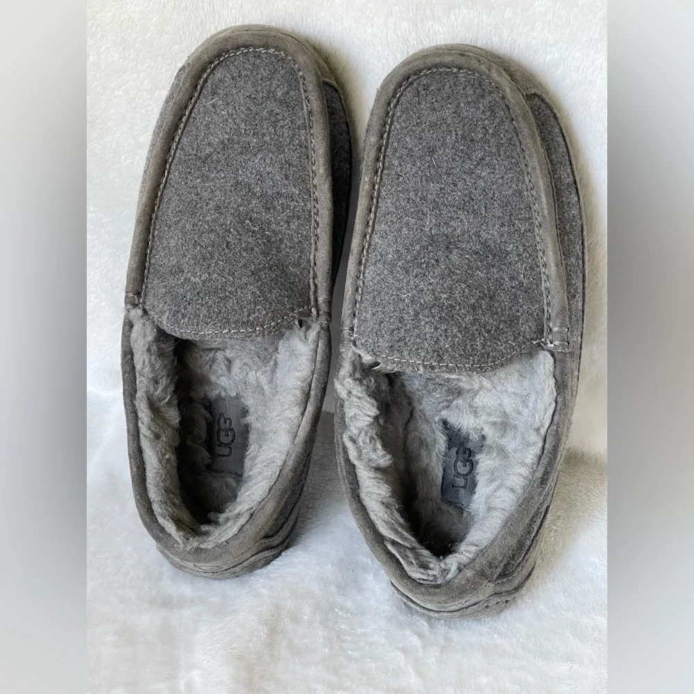 UGG Ascot slippers in wool and water-resistant suede men’s size 8 Grey